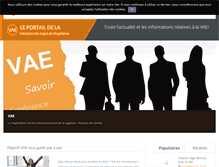 Tablet Screenshot of objectif-vae.fr